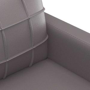 vidaXL Armchair Grey 60 cm Faux Leather