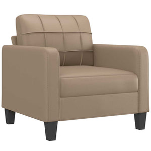 Sessel Cappuccino-Braun Kunstleder 60 cm