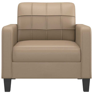 Sessel Cappuccino-Braun Kunstleder 60 cm