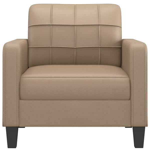 Sessel Cappuccino-Braun Kunstleder 60 cm