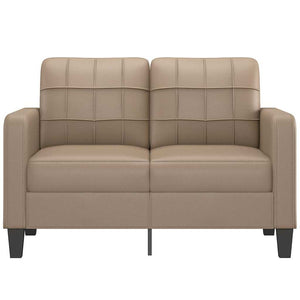 2-Sitzer Sofa Cappuccino-Braun Kunstleder 120cm