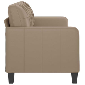 3-Sitzer Sofa Cappuccino-Braun Kunstleder 180 cm