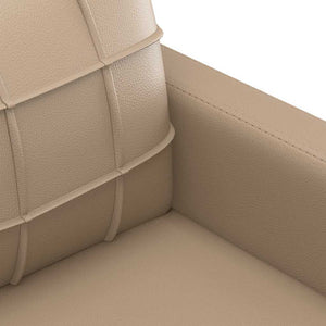 3-Sitzer Sofa Cappuccino-Braun Kunstleder 180 cm