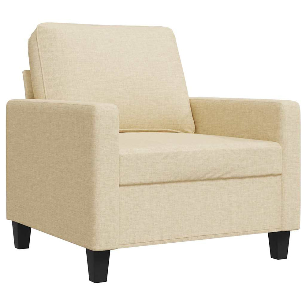 Sessel Creme Stoff 60 cm
