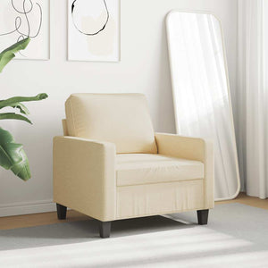 Sessel Creme Stoff 60 cm
