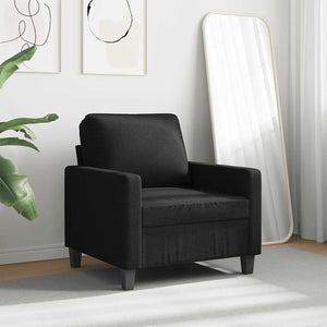 Schwarzer Sessel Stoff 60 cm
