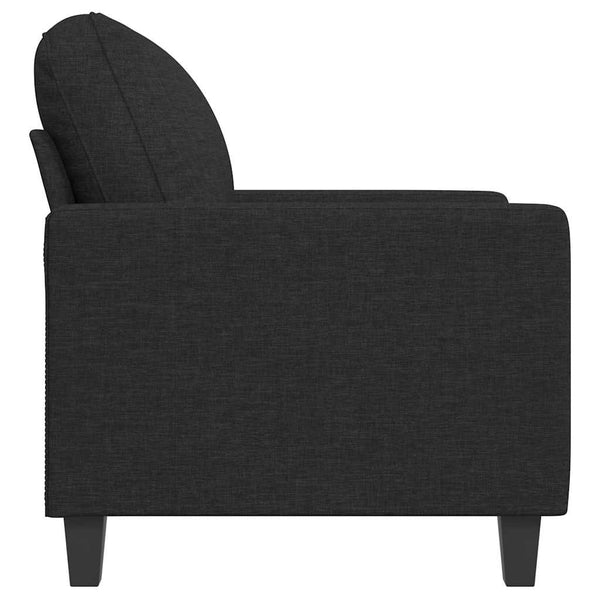 Schwarzer Sessel Stoff 60 cm