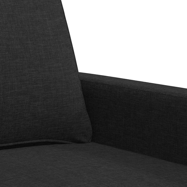 Schwarzer Sessel Stoff 60 cm