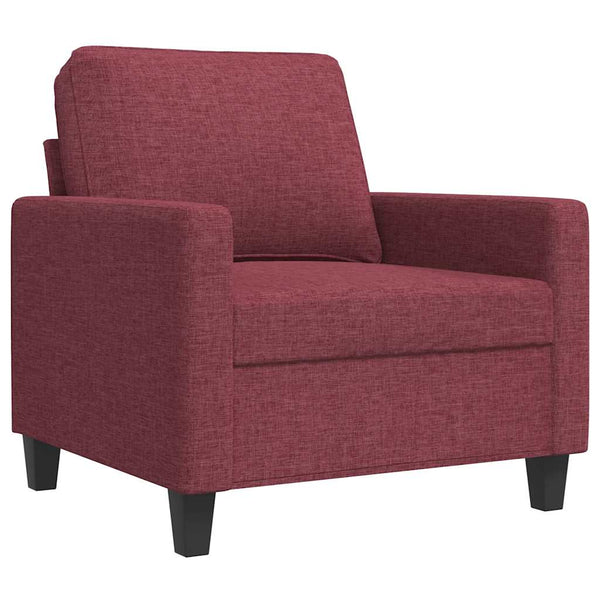 vidaXL Armchair Wine Red 60 cm Fabric