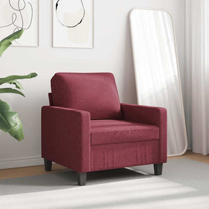 vidaXL Armchair Wine Red 60 cm Fabric