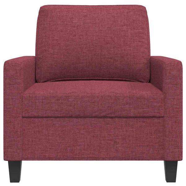 vidaXL Armchair Wine Red 60 cm Fabric