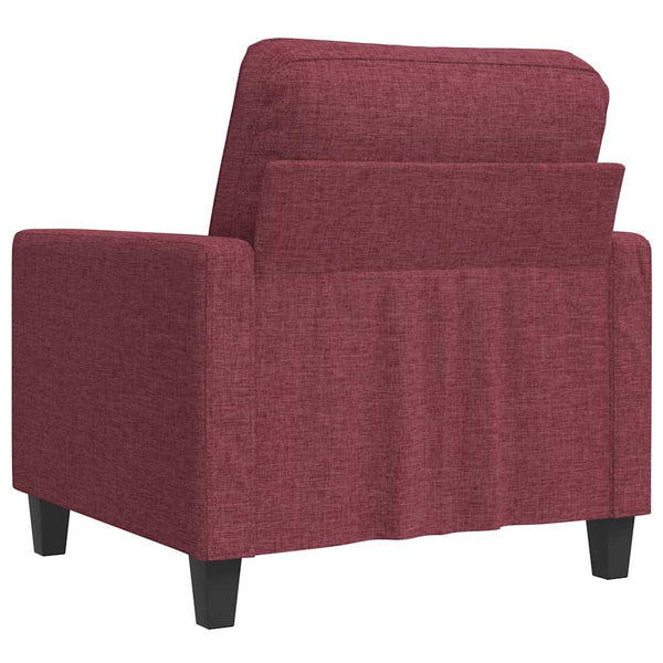 vidaXL Armchair Wine Red 60 cm Fabric