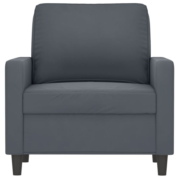 vidaXL Armchair Dark Grey 60 cm Velvet