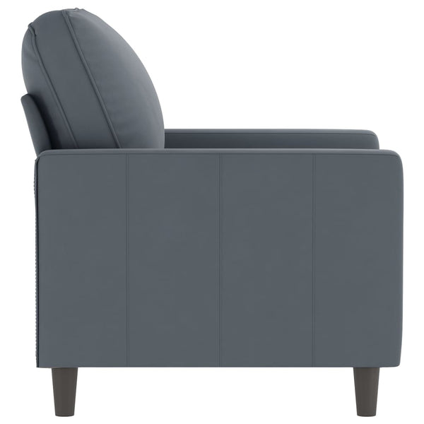 vidaXL Armchair Dark Grey 60 cm Velvet
