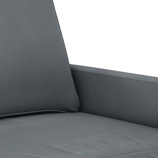 vidaXL Armchair Dark Grey 60 cm Velvet