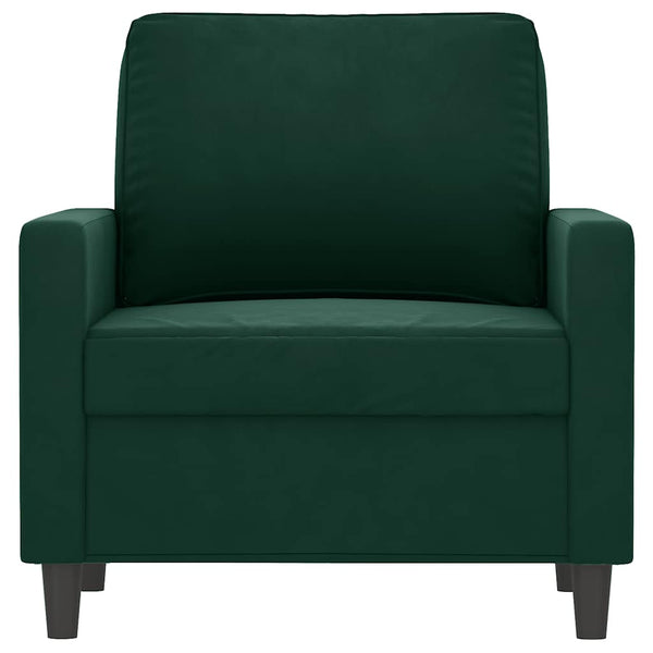 vidaXL Armchair Dark Green 60 cm Velvet