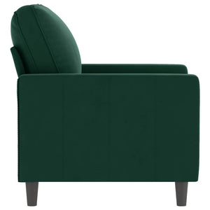 vidaXL Armchair Dark Green 60 cm Velvet