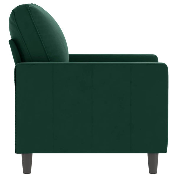 vidaXL Armchair Dark Green 60 cm Velvet