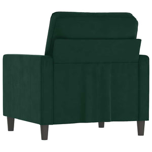 vidaXL Armchair Dark Green 60 cm Velvet
