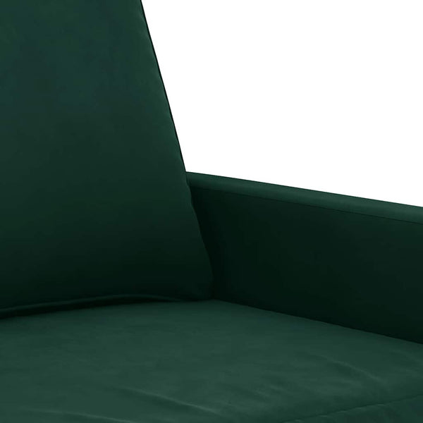 vidaXL Armchair Dark Green 60 cm Velvet
