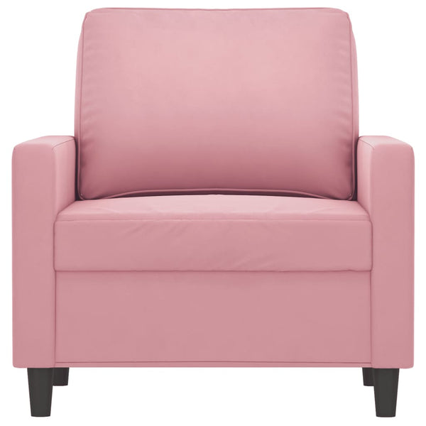 Sessel Rosa Samt 60 cm