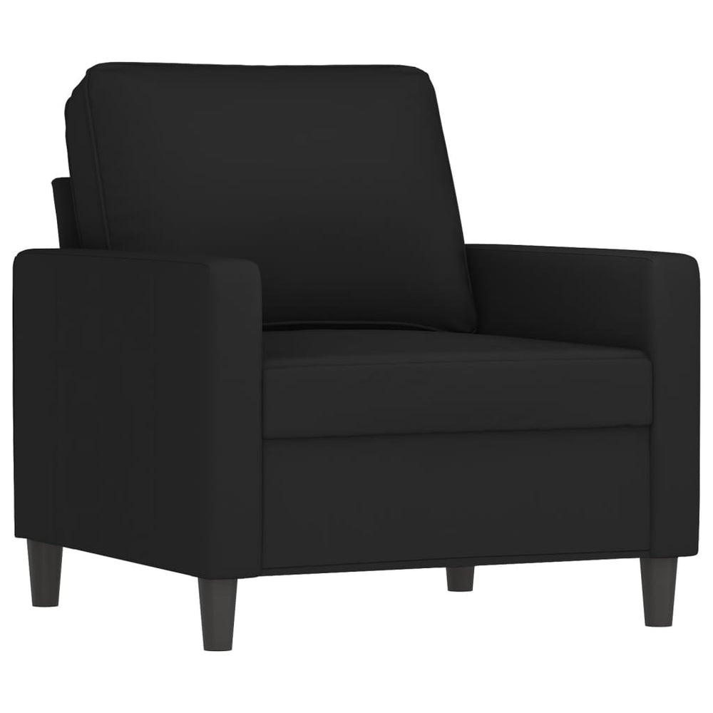 Schwarzer Samt Sessel 60 cm