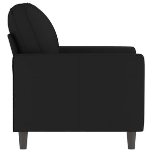 Schwarzer Samt Sessel 60 cm