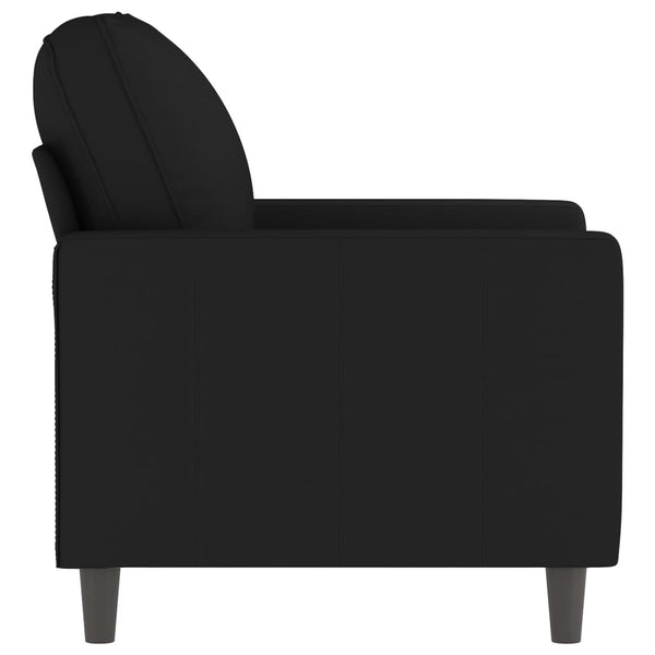 Schwarzer Samt Sessel 60 cm