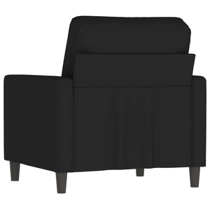 Schwarzer Samt Sessel 60 cm