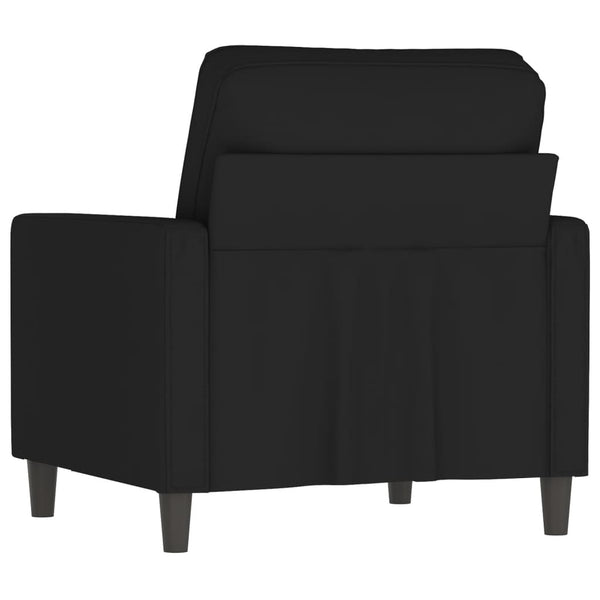 Schwarzer Samt Sessel 60 cm