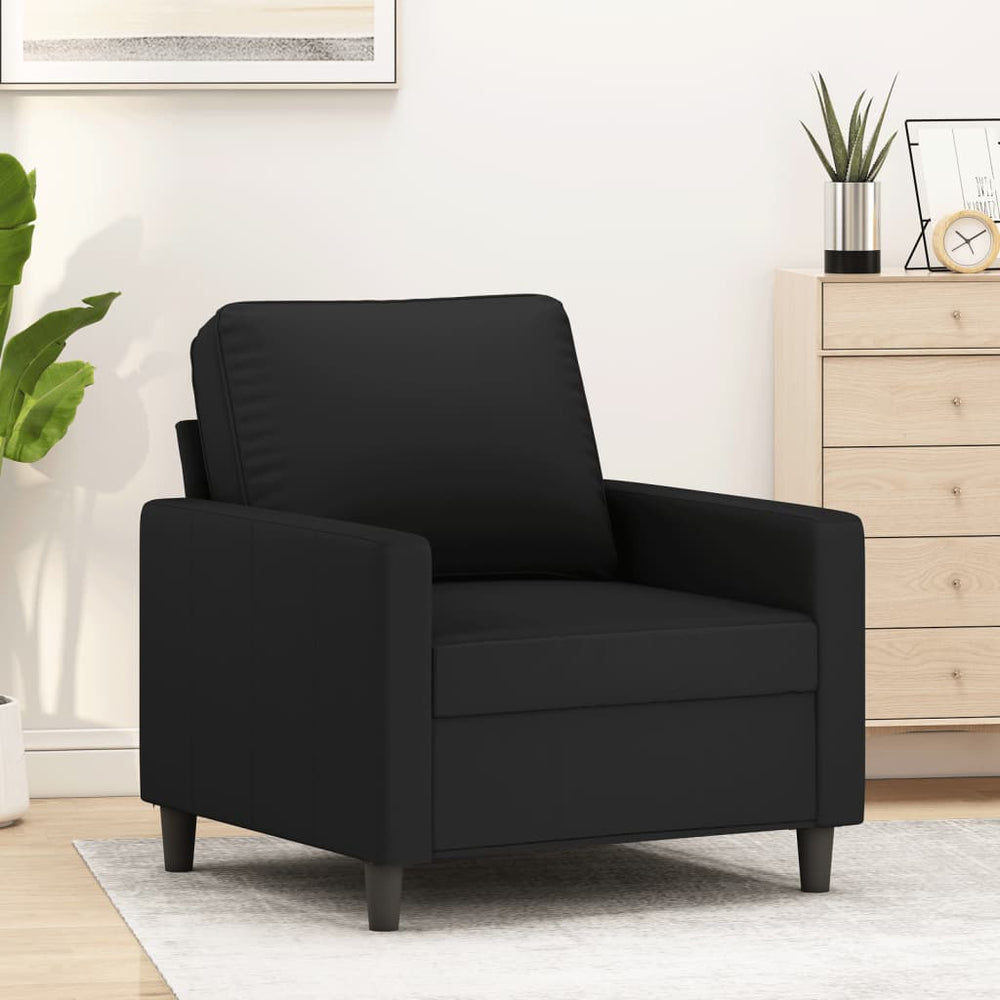 Schwarzer Samt Sessel 60 cm