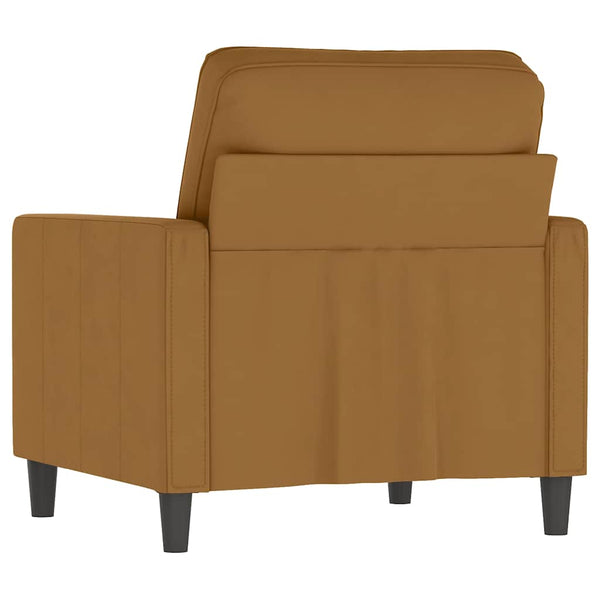 vidaXL Fauteuil marron 60 cm Velours