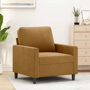 vidaXL Fauteuil marron 60 cm Velours