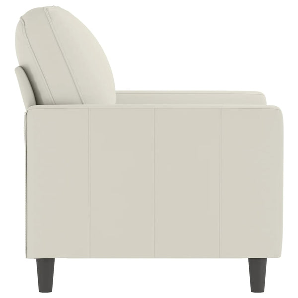 vidaXL Armchair Cream 60 cm Velvet
