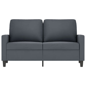 Dunkelgraues 2-Sitzer Samt Sofa 120 cm