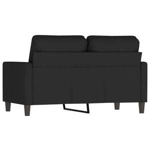 Schwarzes 2-Sitzer Sofa Samt, 120 cm
