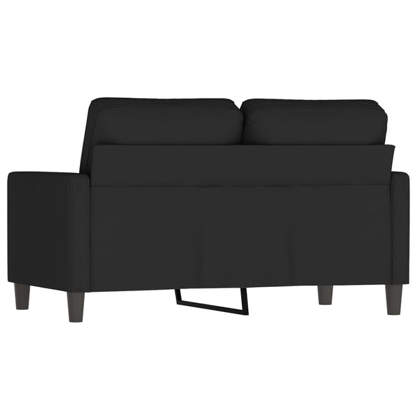 Schwarzes 2-Sitzer Sofa Samt, 120 cm