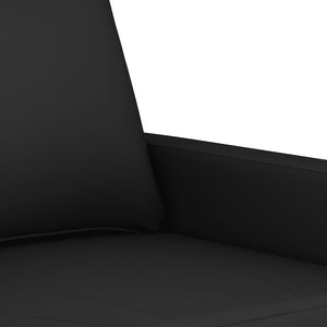 Schwarzes 2-Sitzer Sofa Samt, 120 cm