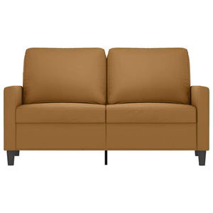 2-Sitzer Sofa Braun Samt 120cm