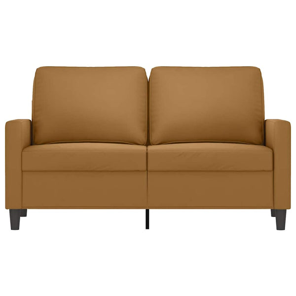 2-Sitzer Sofa Braun Samt 120cm