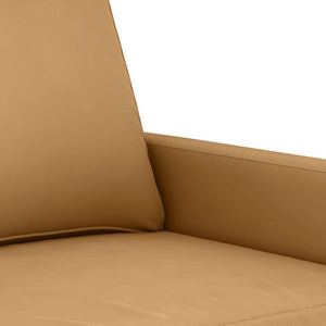 2-Sitzer Sofa Braun Samt 120cm