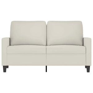 2-Sitzer Sofa Creme Samt 120cm