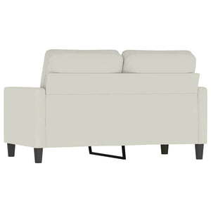 2-Sitzer Sofa Creme Samt 120cm
