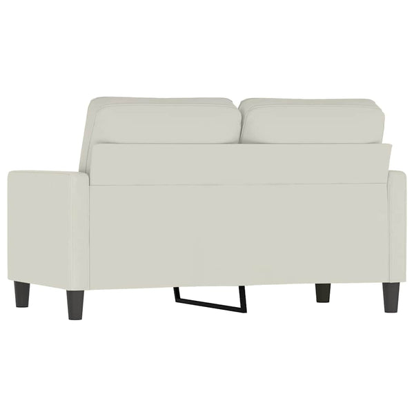 2-Sitzer Sofa Creme Samt 120cm