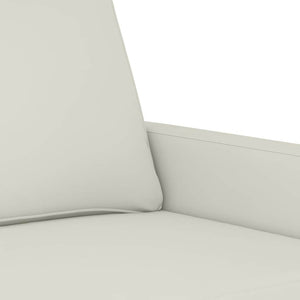 2-Sitzer Sofa Creme Samt 120cm