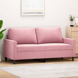2-Sitzer Sofa Rosa Samt 140 cm