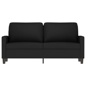 vidaXL Canapé 2 places noir 140 cm velours