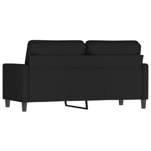 vidaXL Canapé 2 places noir 140 cm velours