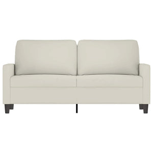 2-Sitzer Sofa Creme Samt, 140 cm