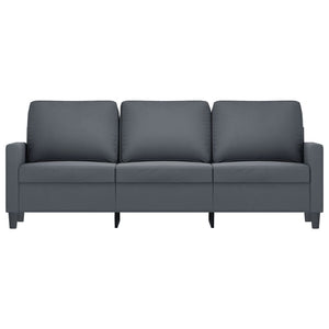 3-Sitzer Sofa Dunkelgrau Samt 180 cm
